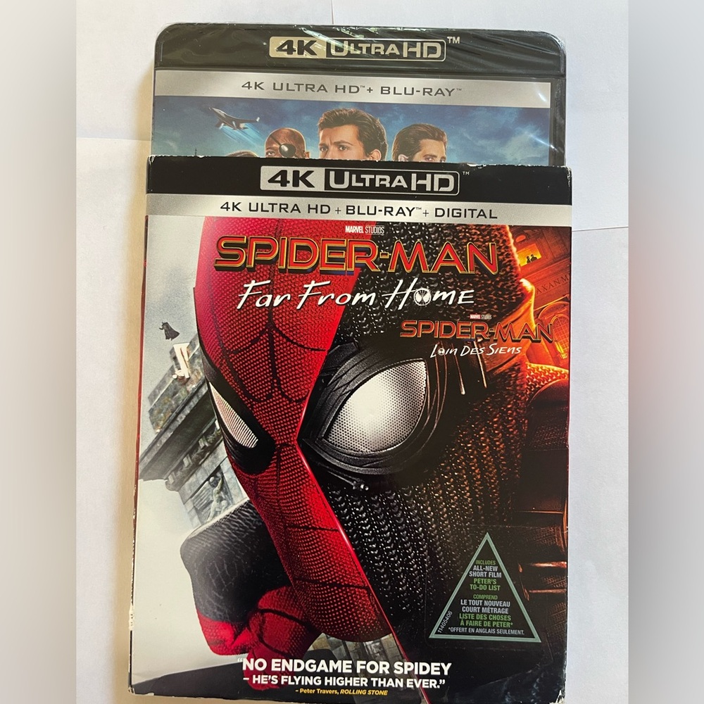 4K Ultra HD + BLU-RAY Spider-Man Far From Home + Slipcover NEW SEALED